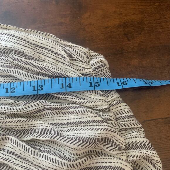 Promes Beige and Brown Strapless with Halter Back Maxi Dress Size Medium - Picture 8 of 11